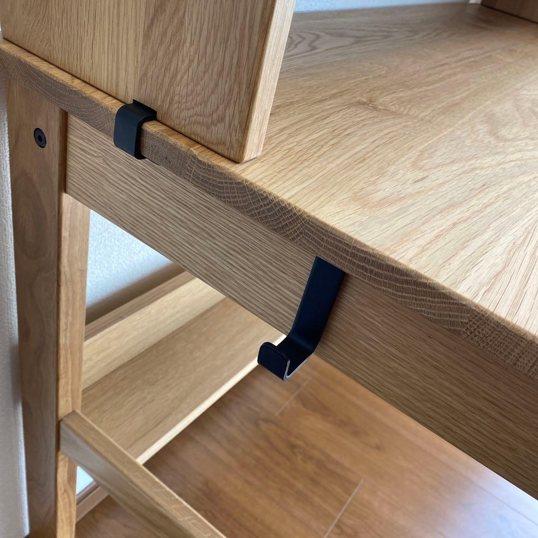 ☆ai☆【無印良品】オーク無垢材デスクと上置き棚セット