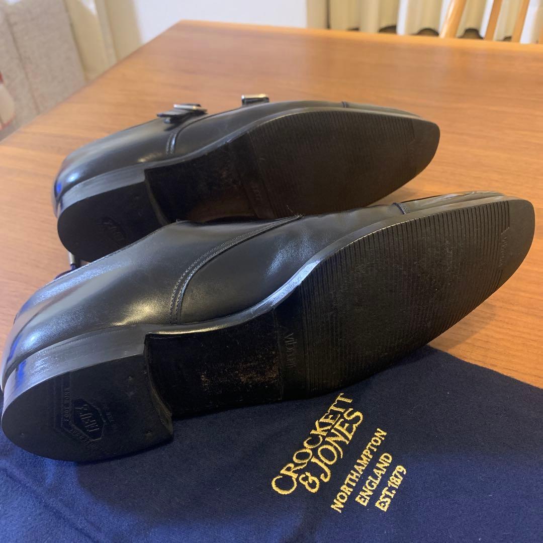 クロケット&ジョーンズ　レプトン　ダブルモンクブラック　8D