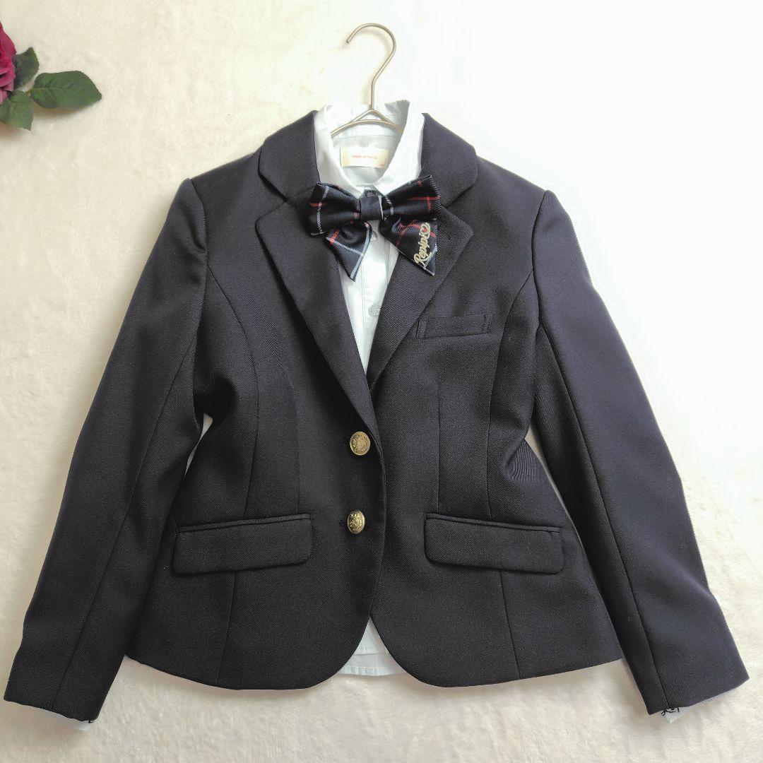 美品✨レピピアルマリオ フォーマルスーツ 女子 卒業式 150 4点セット 紺系