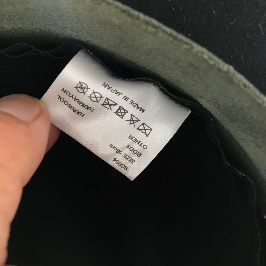 Schott ハット 58 ブラック　ウール　ワンスター