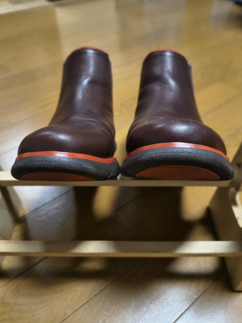 Cole Haan ダークブラウン 防水サイドゴアブーツ オレンジトリム　9.5