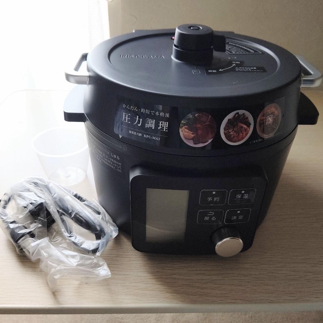 【未使用】IRIS OHYAMA 電気圧力鍋　KPC-MA2 ブラック