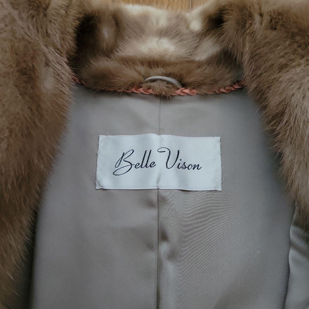 ブラウン毛皮ロングコート