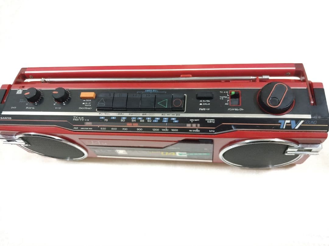 SANYO ラジカセ MR-U4SA レッド サンヨー