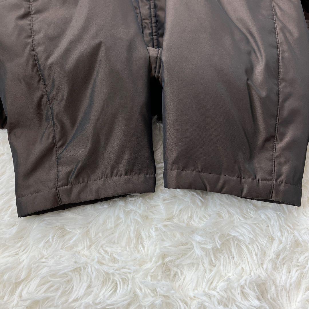 希少　バーバリーロンドン　モッズコート　ノバチェック　リアルファー　ダウン