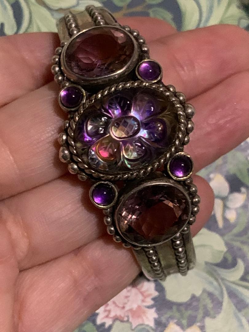 STEPHEN DWECK シルバーバングル（アバロンクォーツ・アメトリン）