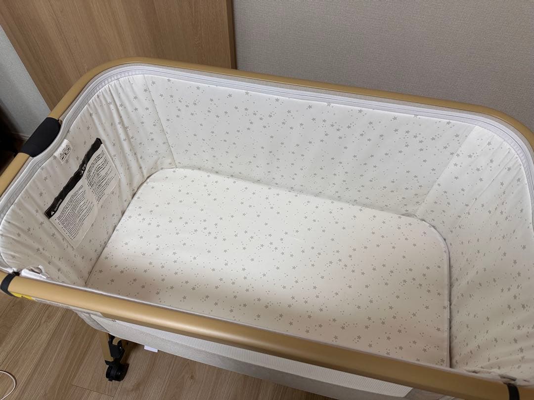 HZDMJベビーベッド　カーキ(ベージュ)