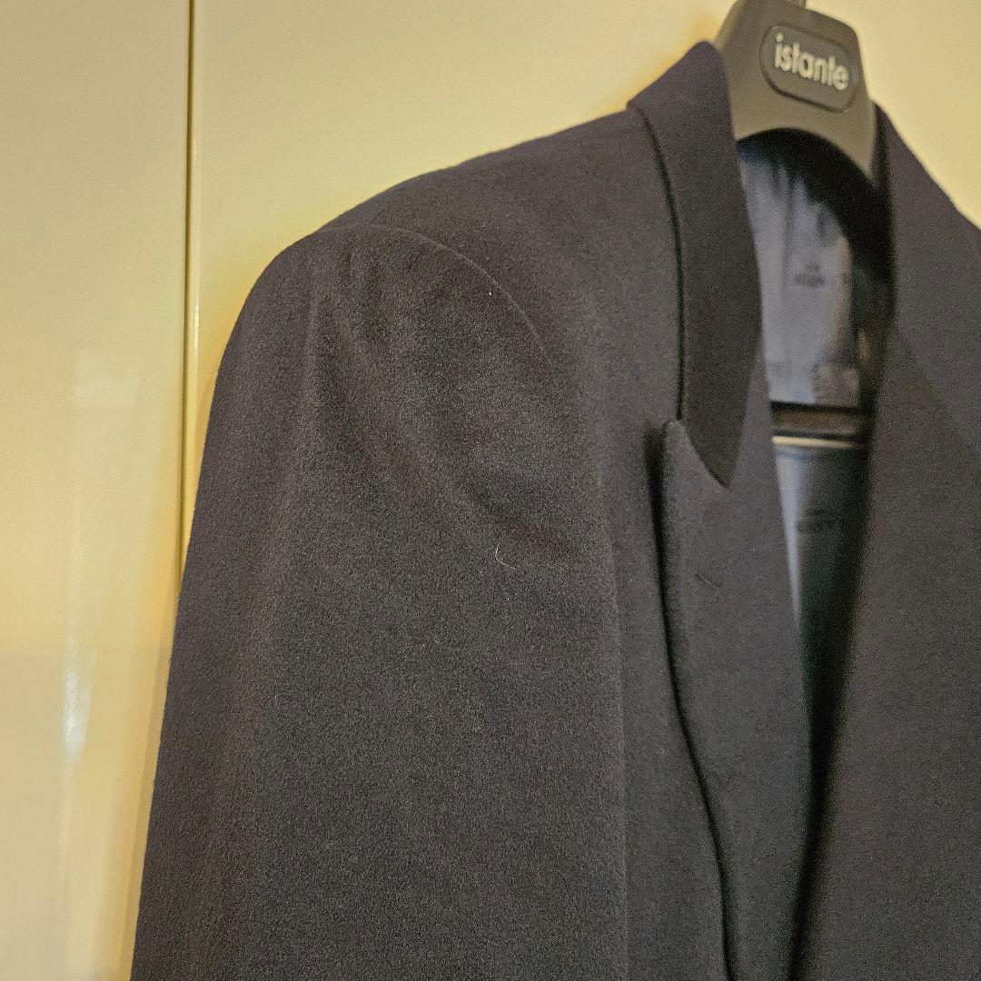 ランバン　カシミア　ダブルテーラードジャケット　濃紺　サイズＬ【美品】