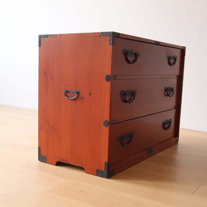 アンティーク 引出し3杯 3段 和箪笥 ローチェスト 古家具 テレビ台