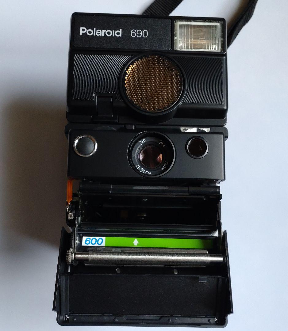 Polaroid 690 ポラロイド インスタントカメラ 動作確認済 フィルム入