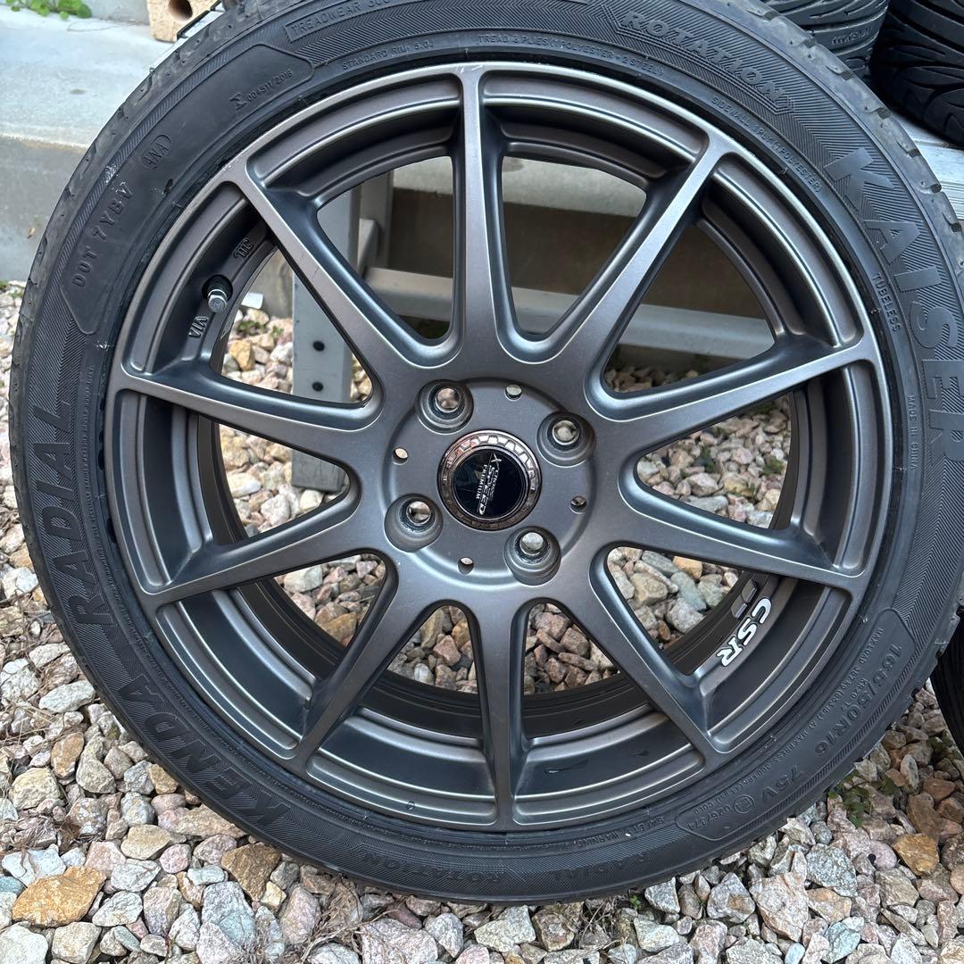 タイヤ・ホイール 16X5J HOT STUFF CSR, 165/50R16 KR20