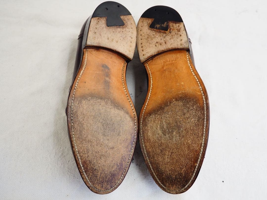 靴 Alden 683 Burgundy Full Strap Slip-On