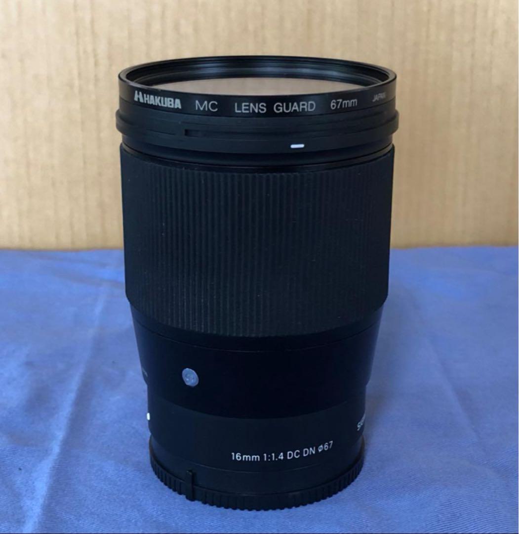 SIGMA 16mm F1.4 DC DN SONY Eマウント 中古 備品