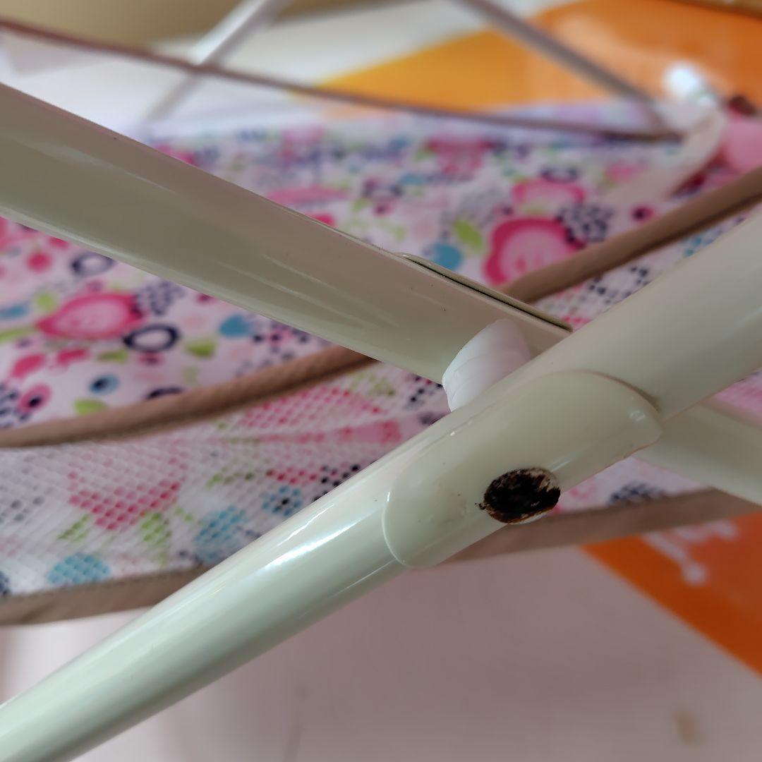 もんも大特価布団付新生児から使える簡易ベビーベッドキャスターゆりかごピンク