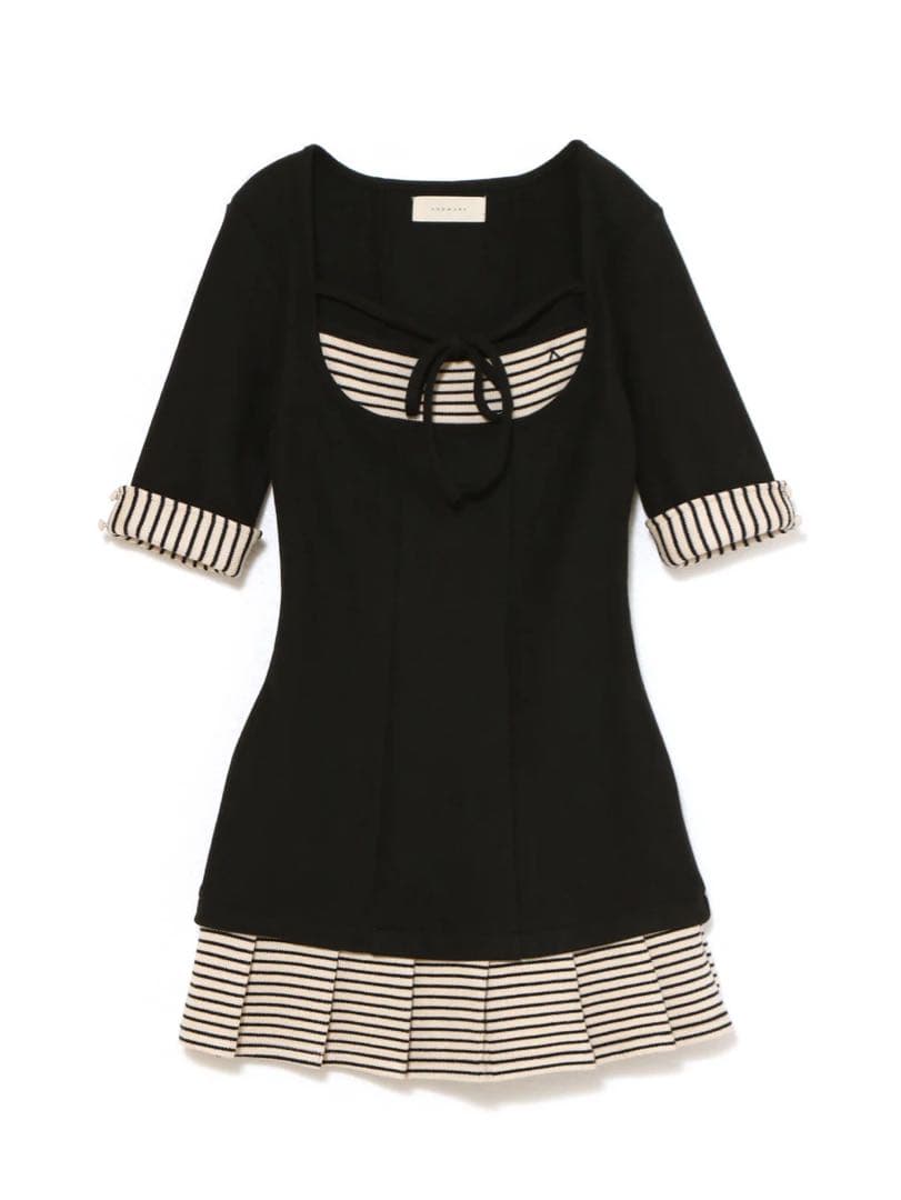 andmary ♡ Aiden pleats mini dress