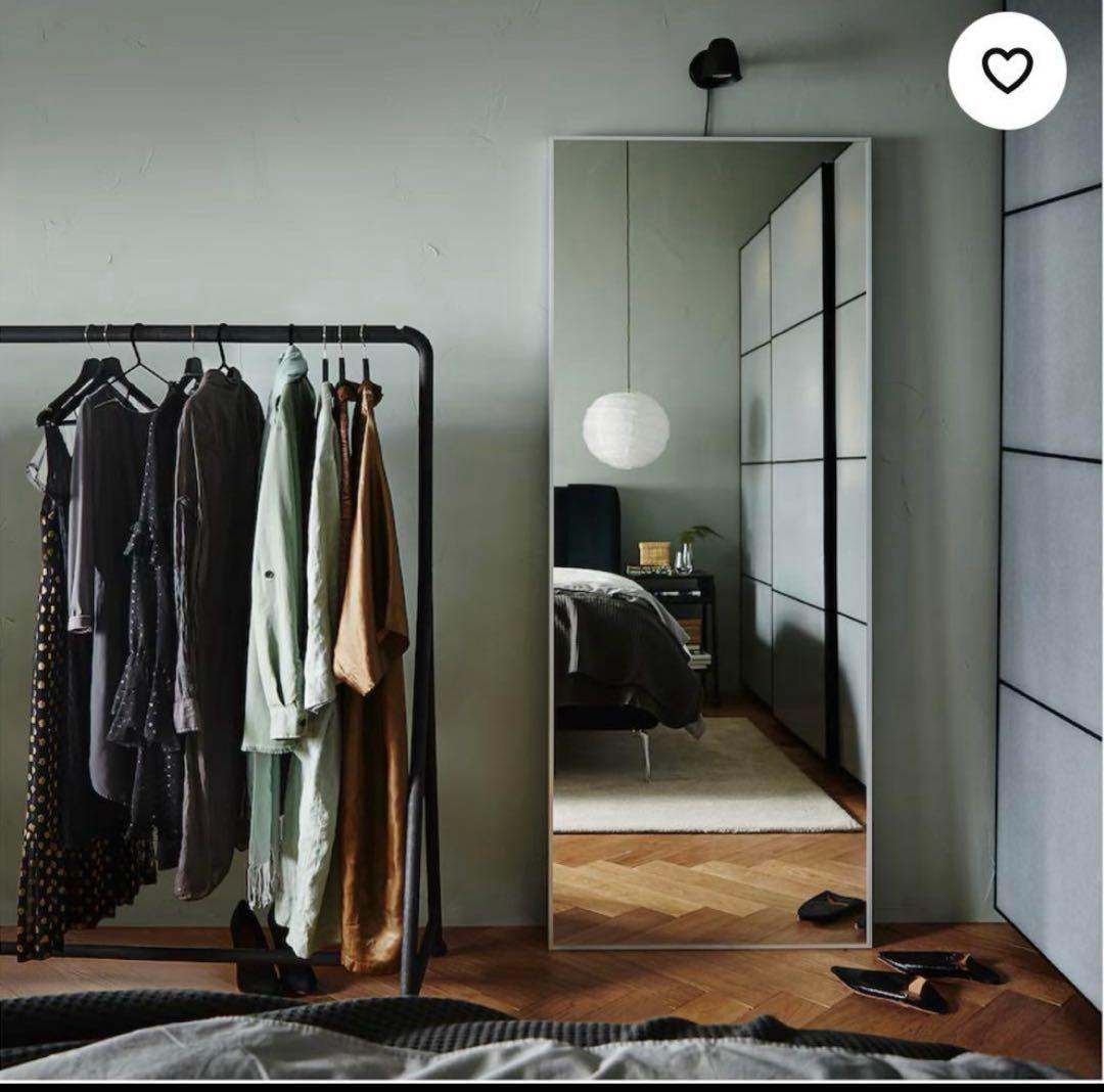 美品 HOVET ホーヴェットミラー 78x196cm IKEA 姿見 全身鏡