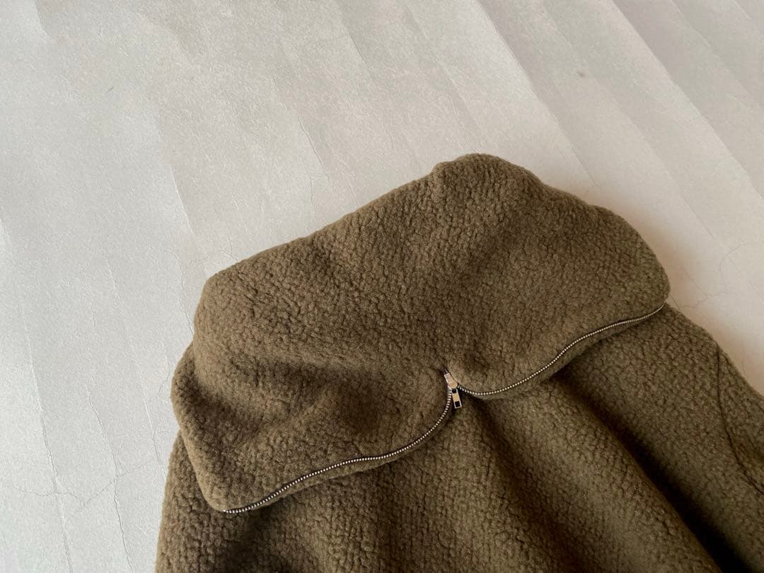 トゥモローランド TOMORROWLANDウールボアフーディーパーカー