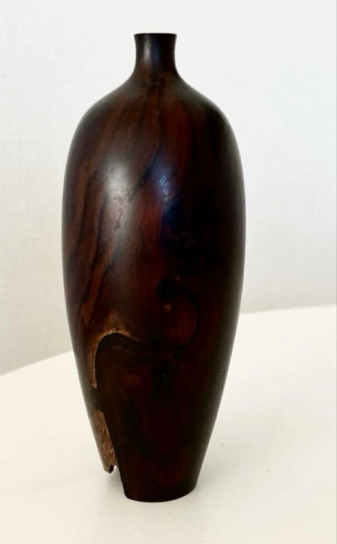 市川岳人 アメリカンウッド　ドライフラワー用 花器　オブジェ　インテリア