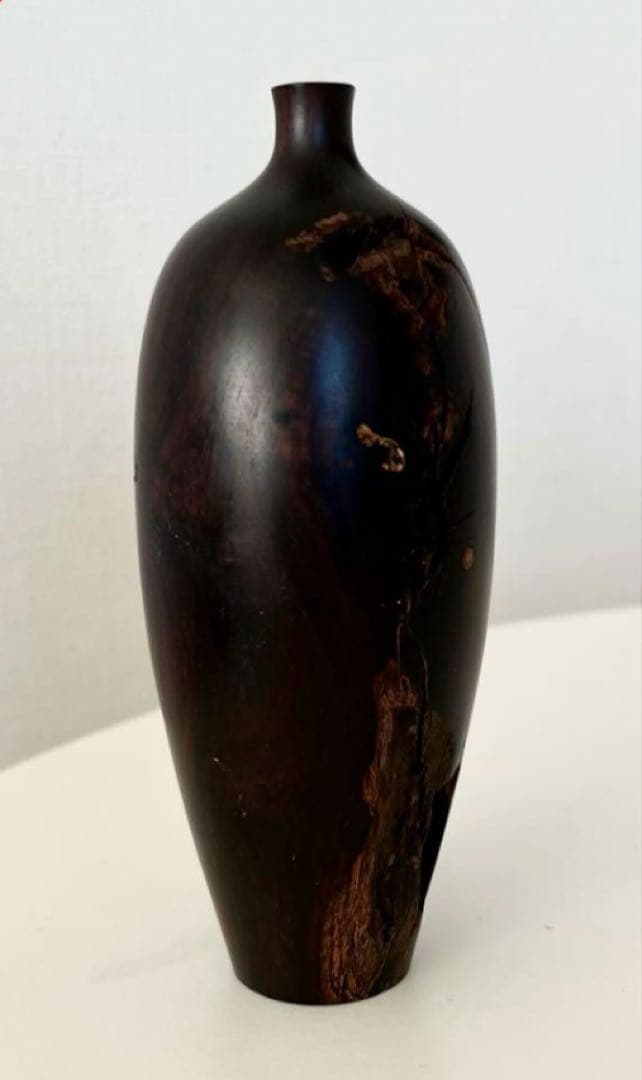 市川岳人 アメリカンウッド　ドライフラワー用 花器　オブジェ　インテリア