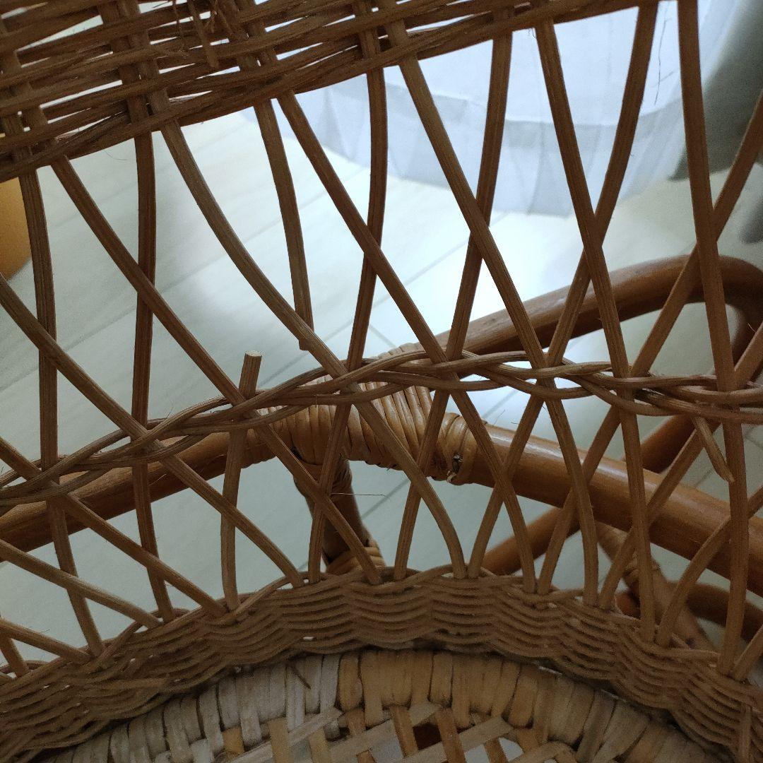 ベビーベッド　ゆりかご　ベビーバスケット　ラタン素材　ナチュラル　ヴィンテージ