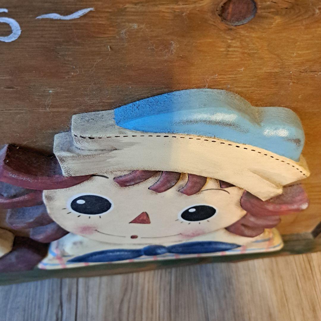 カントリー雑貨 ウエルカムボード 一点物 ラガディアン＆アンディ