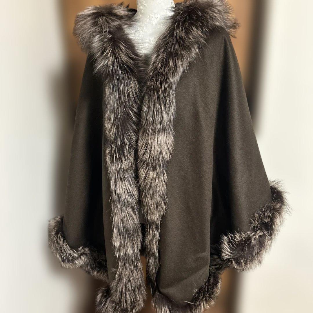 マント　和装コート フリーサイズ　リバーシブル