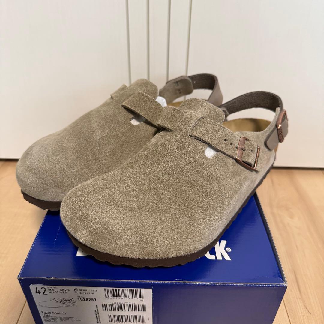 ビルケンシュトック トキオ ベージュ スウェード42 試着・試歩のみ 美品