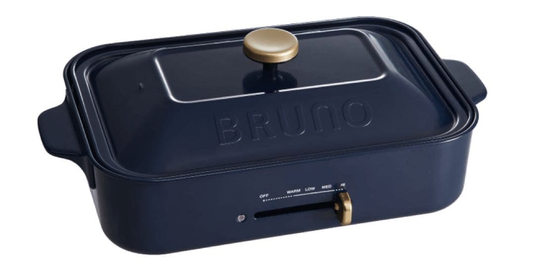 セラミックコート鍋付き♪ブルーノ　コンパクトホットプレート　未使用品