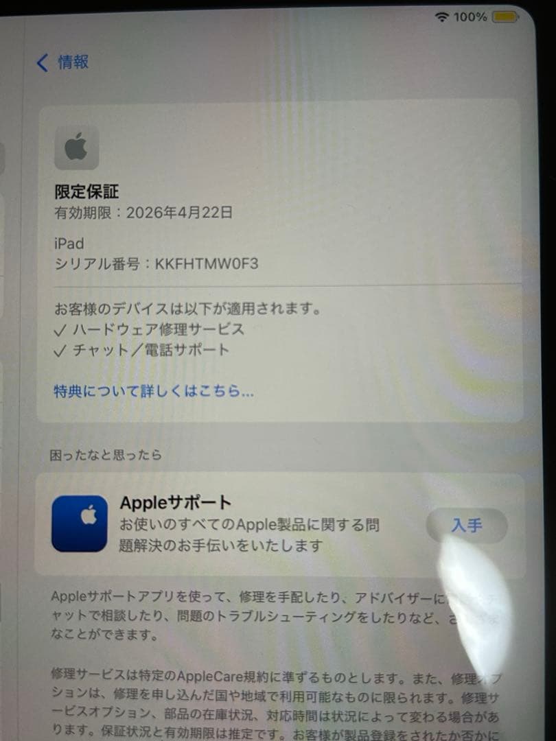 iPad (第10世代) 64GB WiFiモデル 限定保証付き