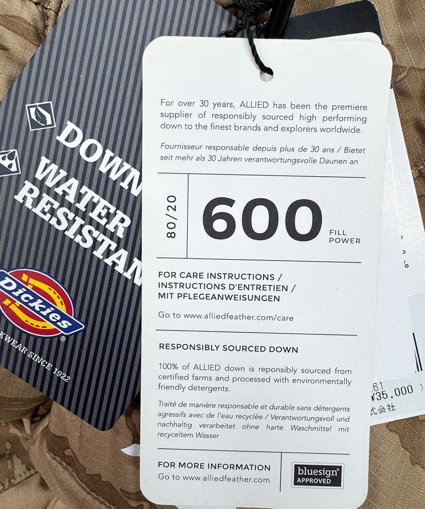 Dickies/ Long Down Jacket ダウンコート600フィル/L