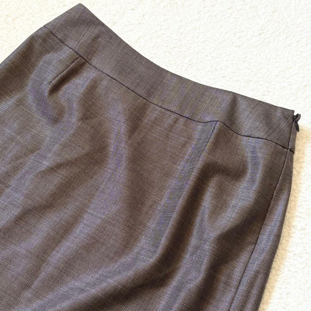 美品 アクアスキュータム スーツ スカート セットアップ ブラウン