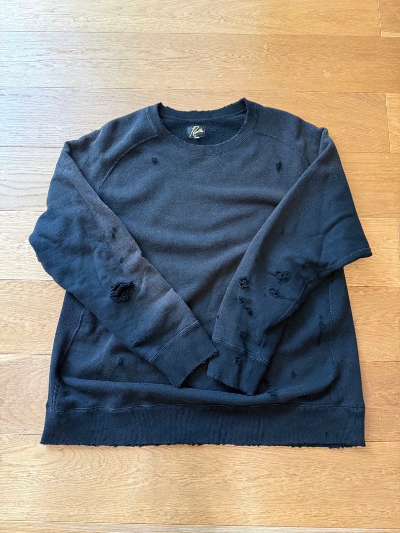 トップス needles 25ss dart sweat shirt black L