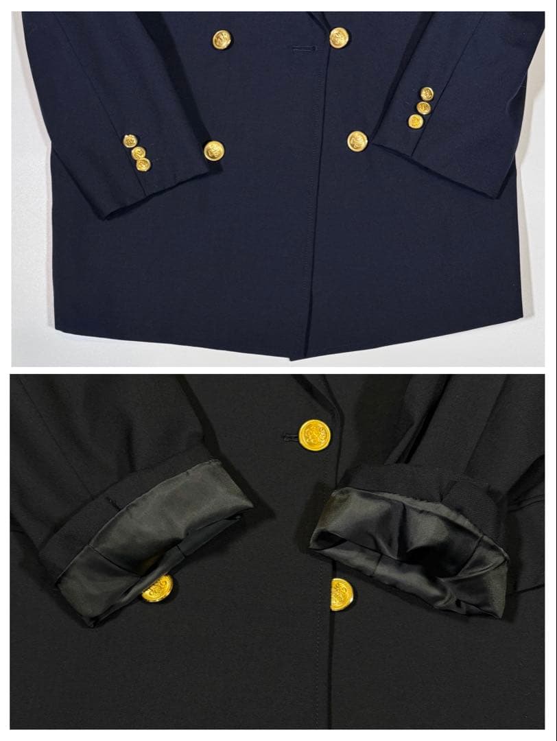 美品✨J.PRESS 紺ブレ ダブル L 金ボタン ブレザー ネイビー AB6