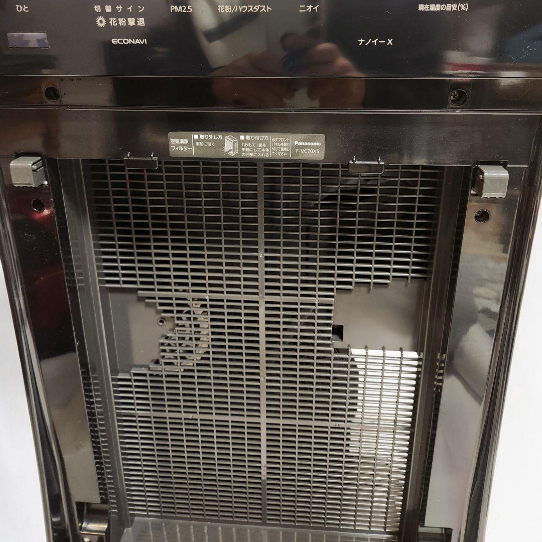 ​極美品 Panasonic 加湿空気清浄機 F-VC70XS 木目調 清掃済