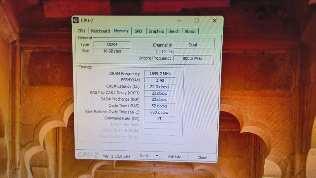 DDR4 8GBx2枚 16GB pc4-3200 動作確認済み ①