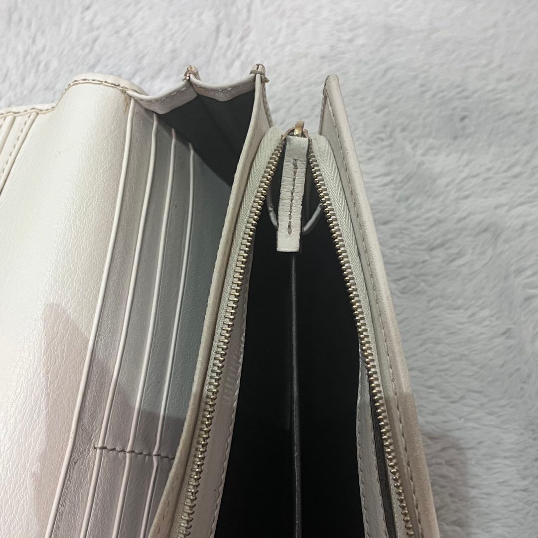 人気✨GUCCI グッチ 二つ折り長財布 GG柄 キャンバス レザー ベージュ系