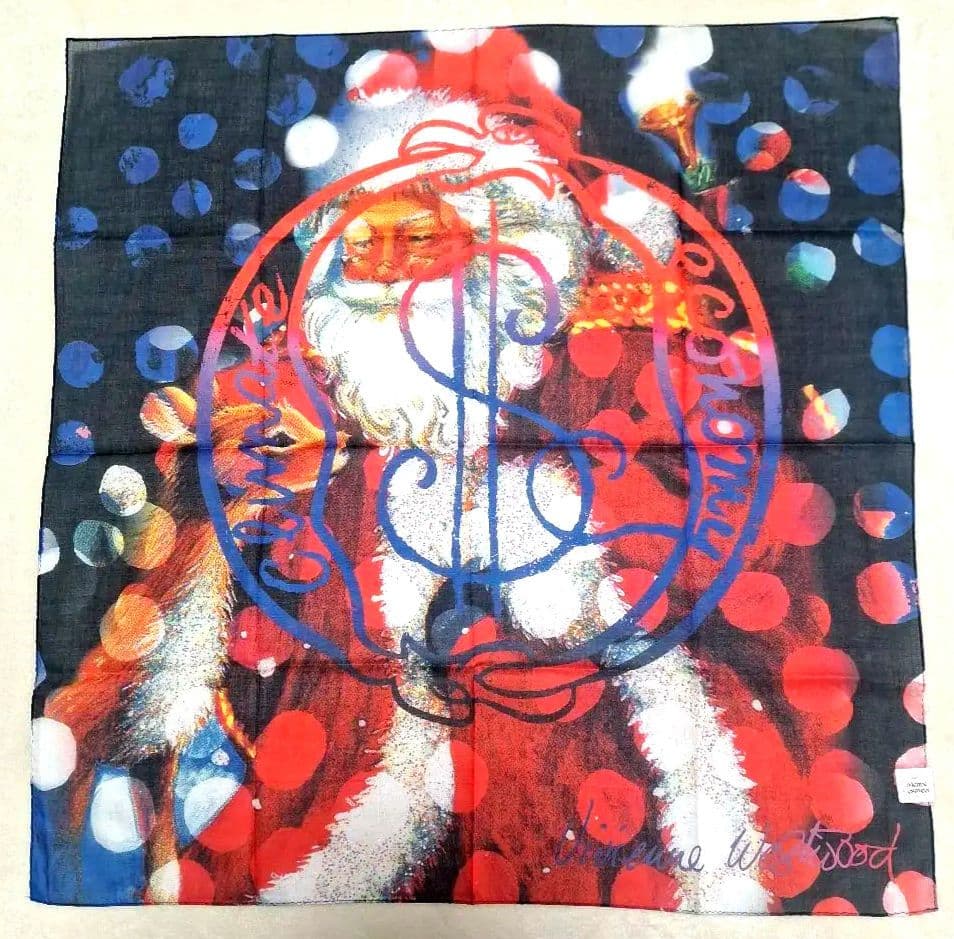 新品 ヴィヴィアンウエストウッド サンタクロース ハンカチ