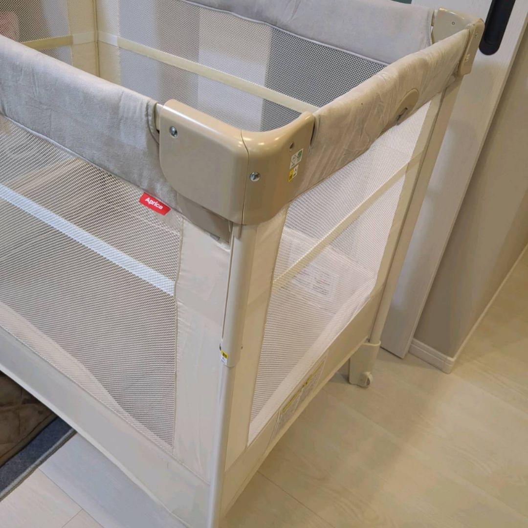 【未使用級】アップリカココネルエアープラスAB　ホワイトベージュ 最上級モデル