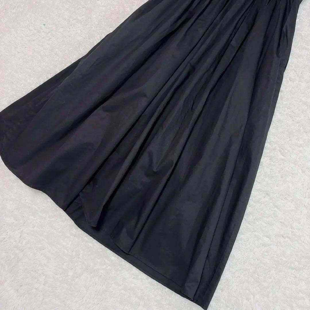 美品✨オブリ シャツワンピース ドルマンスリーブ コットン ブラック 0