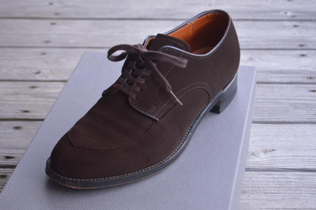 美品　ALDEN　Vチップ　6.5D　ダークブラウン　モディファイドラスト