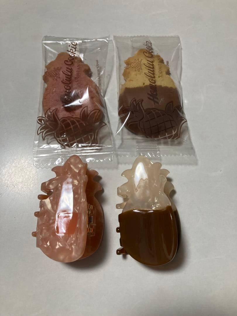 yu　ホノルルクッキー　ヘアクリップ　2個セット　新品未使用