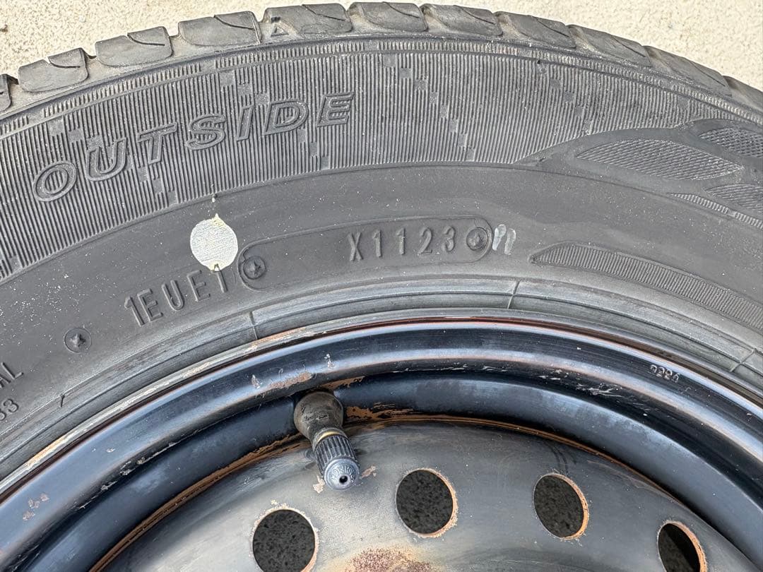 スズキ純正13インチスチールホイール/サマータイヤ4本セット