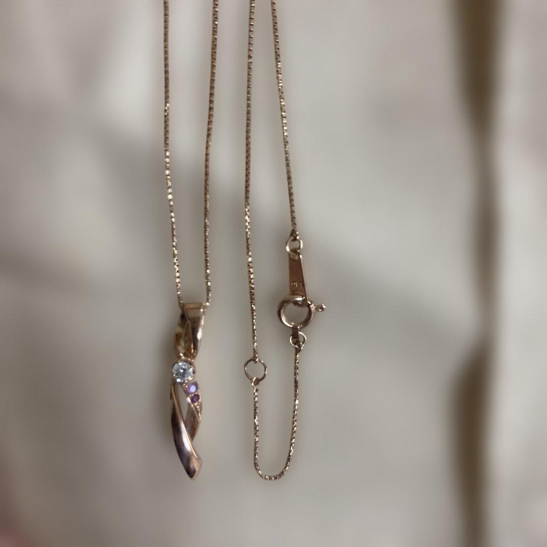 10K ピンクゴールド　ネックレス