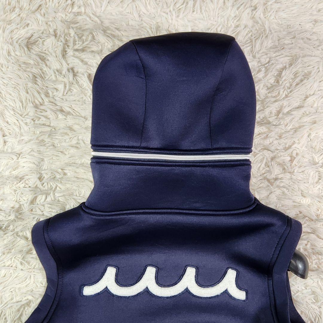 muta MARINE ボンディングベスト パーカー　ロゴ 2wayダブルジップ