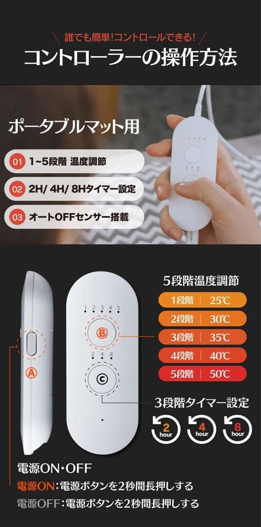 Dr.s炭素繊維マット ヒーターマット Lサイズ ポータブルマット