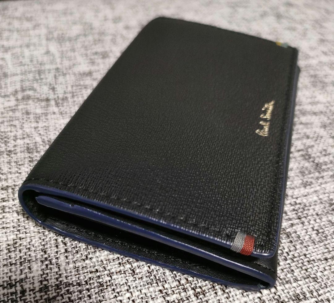Paul Smith ポールスミス 名刺入れ ブラック ハイライトステッチ