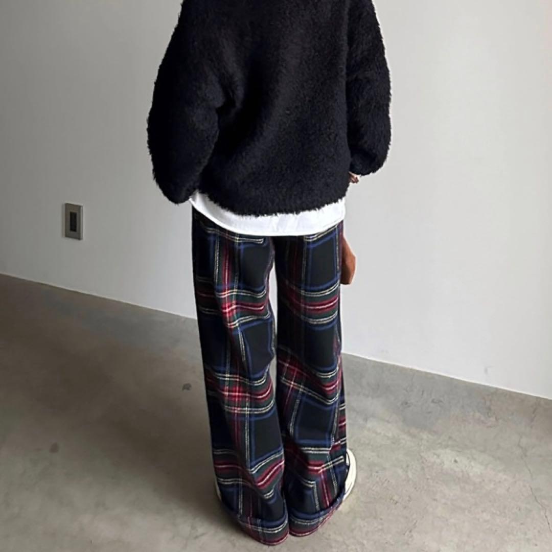 【タグ付き未使用】ARULLE roll up warm slacks