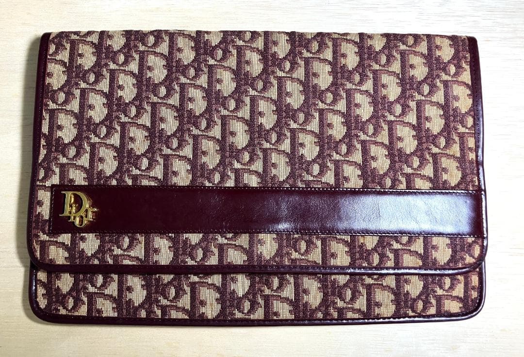 Christian Diorディオールヴィンテージ トロッター柄 クラッチバッグ