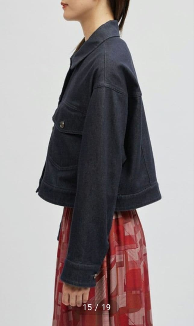 ロペ ROPE シルク混リアクティブデニムGジャン 洗濯機で洗える