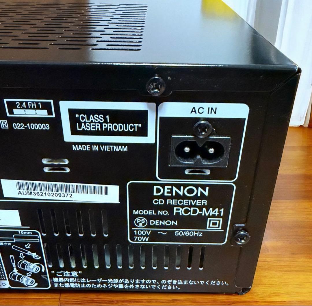 DENON デノン RCD-M41 CDレシーバー 2021年製 ブラック